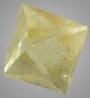 Yellow Cleaved Fluorite Octahedron - Illinois #36154-2